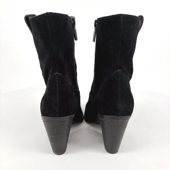 BLONDO | Wayde Waterproof Suede Western Boots in Black | Sz 8.5 - Picture 8 of 13